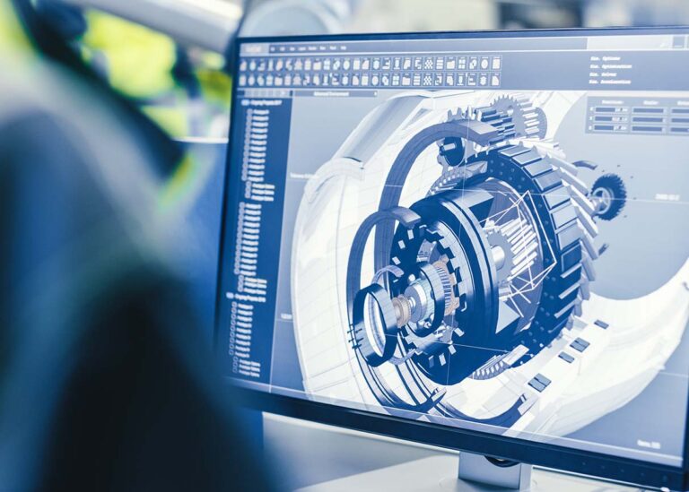 wat is werktuigbouwkunde computerscherm met ontwerp van een motor